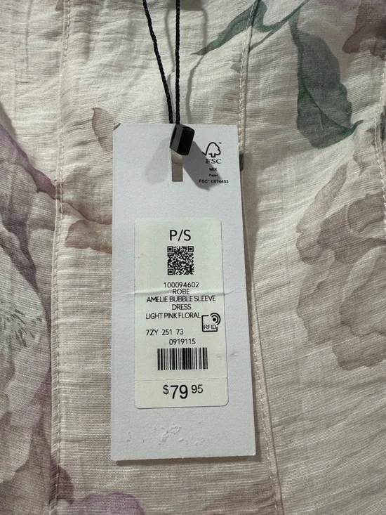 Amelie Balloon Sleeve Mini Dress - size small NWT - Picture 5 of 8